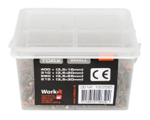 Spånpladeskruer elz i boks small - 1185 stk. 